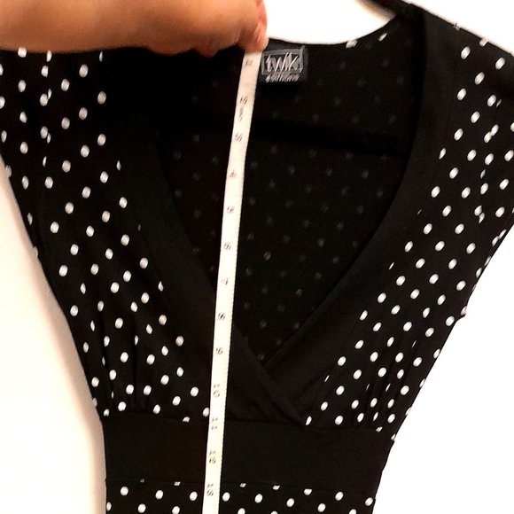 Black and White Polka Dot Dress by Simons Size S - Picture 7 of 7